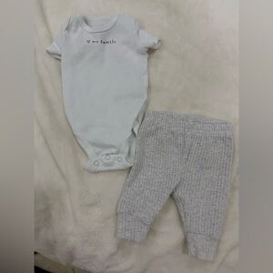 Carter's White Newborn Onesie